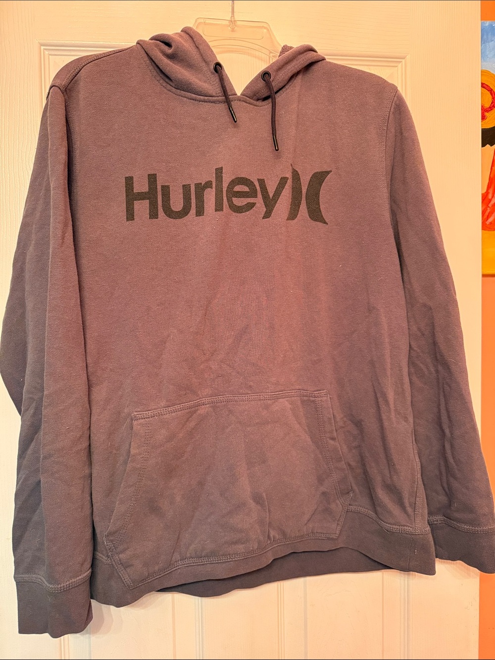 Hurley Men's Hoodie Sweatshirt - Mauve/Purple